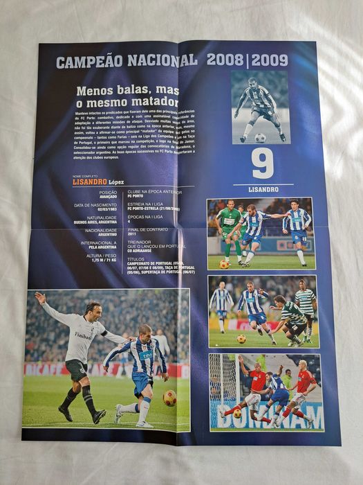 4 Posters Jogadores FC Porto - Campeões Nacionais 2008/2009 - O Jogo