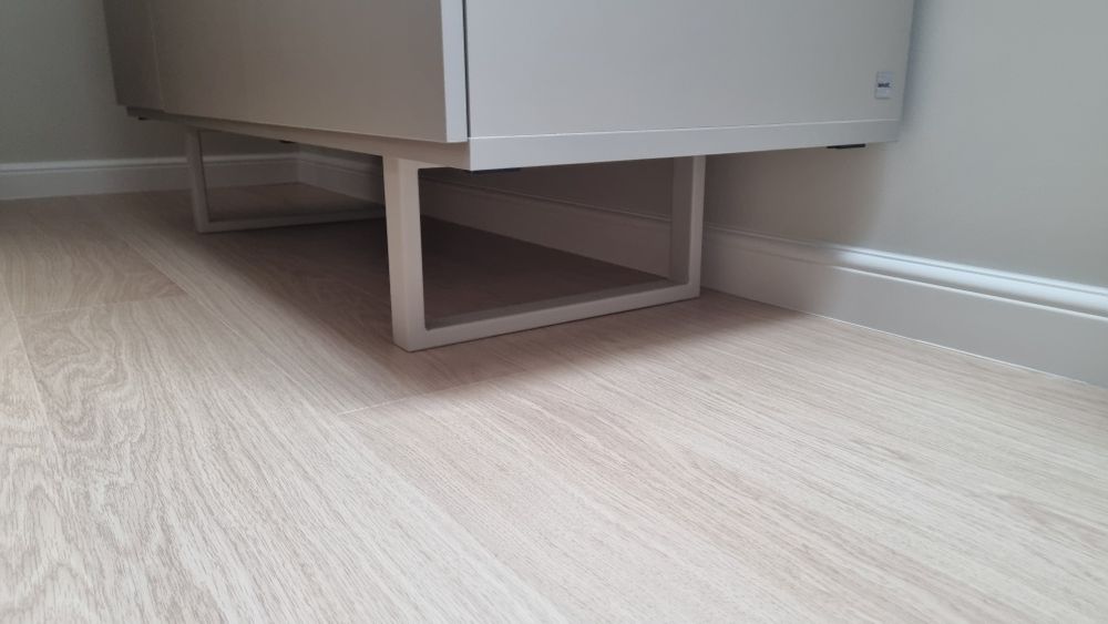 Nogi nóżki metalowe płozy 40x20 do komody szafki loft kaszmir