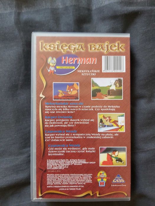 Kasety video z bajkami dla dzieci 3 szt