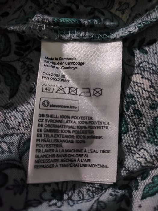 Wzorzysty t-shirt damski 38 M Next 100% bawełna