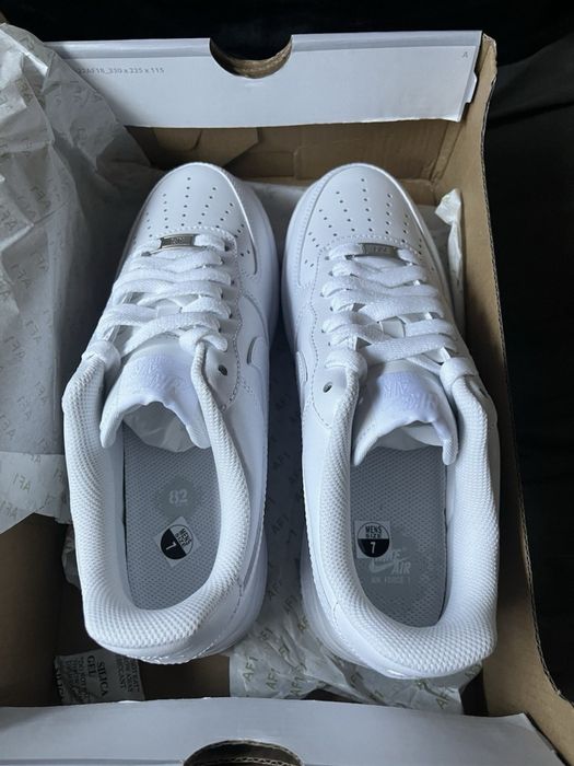 Nike Air Force 1 Low ALL White  з натурьа ної шкіри Нові