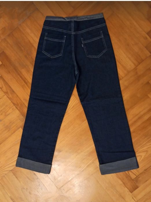 - Jeansy rybaczki damskie 7/8 Omat Jeans