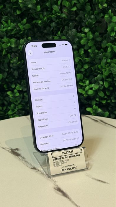 Apple iPhone 17 Pro 256Gb Azul - Pague até 48x
