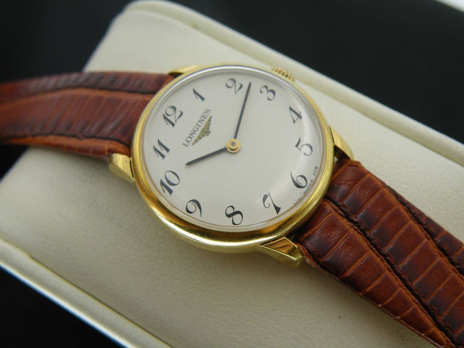 Longines Złocony Manualny Piękna Damka