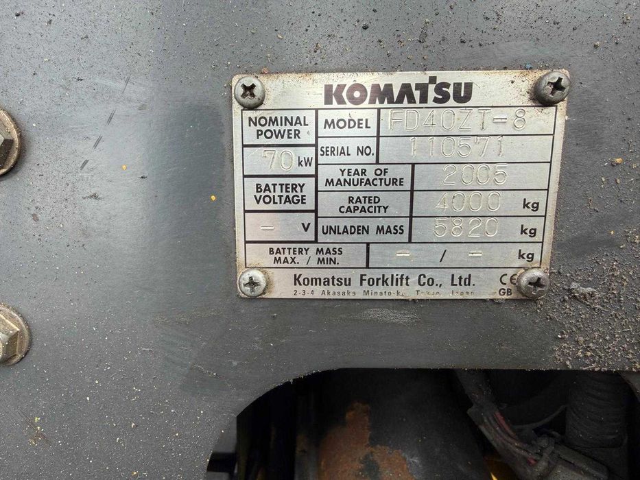 Wózek widłowy Komatsu