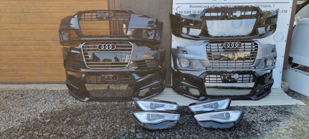 Бампер S-line  Audi A6 C7 12-18  Ауді А6 Ц7