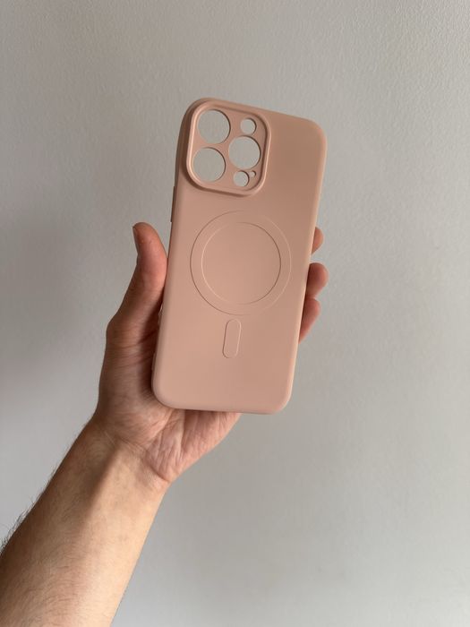 Etui Plecki silicon MagSafe różowe do iPhone 16 PRO MAX