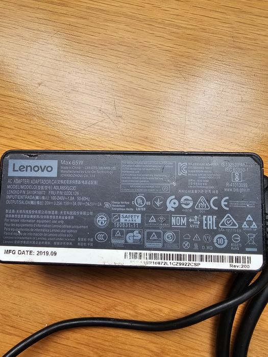 Carregador Lenovo 65W