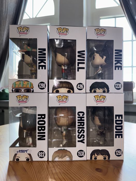 Funko Pop Stranger Things Mike Will Chrissy Robin Eddie Дивні Справи