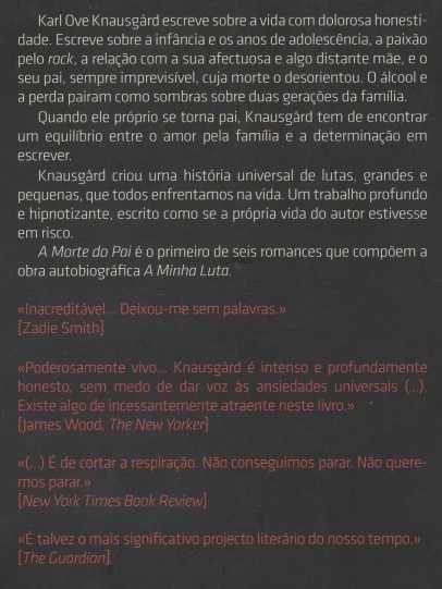 A Morte do Pai A Minha Luta 1 de Karl Ove Knausgård [Portes Grátis]