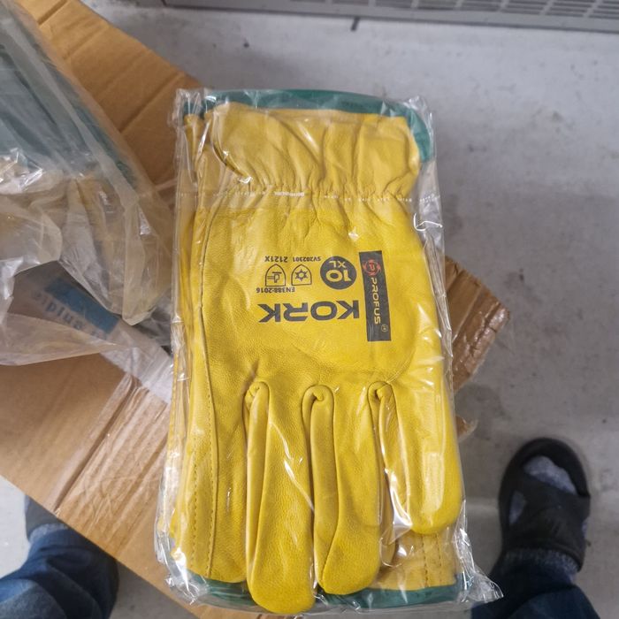 Rekawice robocze z koziej skóry ocieplane KORK Termo