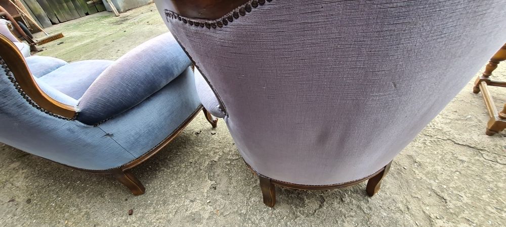 Zestaw Ludwikowski sofa i 2 fotele Francja antyczny