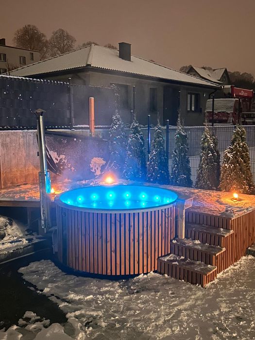 EKSKLUZYWNE BALIE | Luksusowa Balia Ogrodowa z Piecem Gazowym + WIFI | Premium SPA | THERVIK Outdoor | Polski Producent
