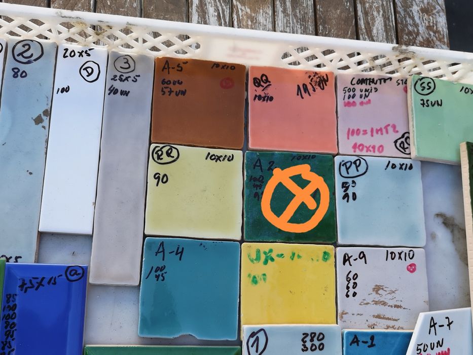 Azulejos semi artesanais Novos várias medidas e cores