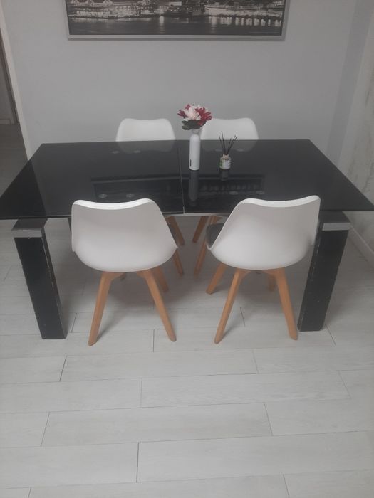 (Melhor oferta)Mesa de jantar extensível