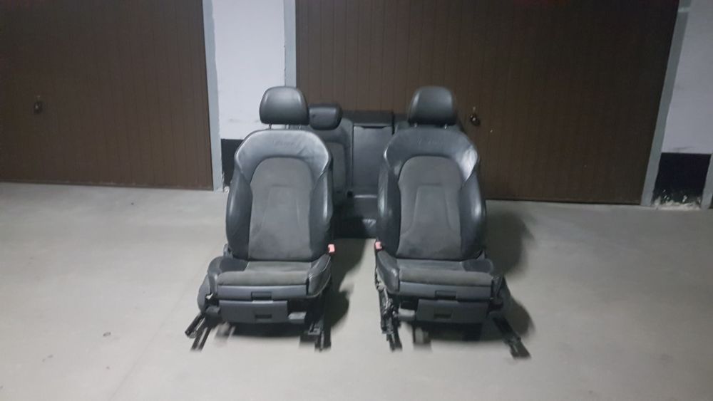 Skórzane fotele Audi A5 Europa S-line Skóra-Alkantara pompowane grzane