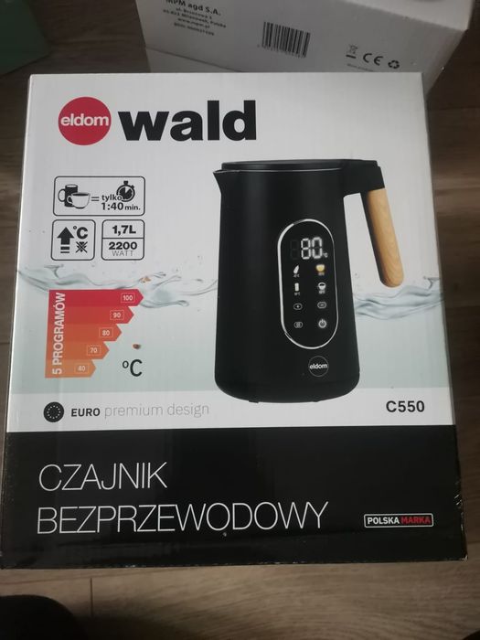 Czajnik bezprzewodowy Eldom nowy industrialny z wyswietlaczem