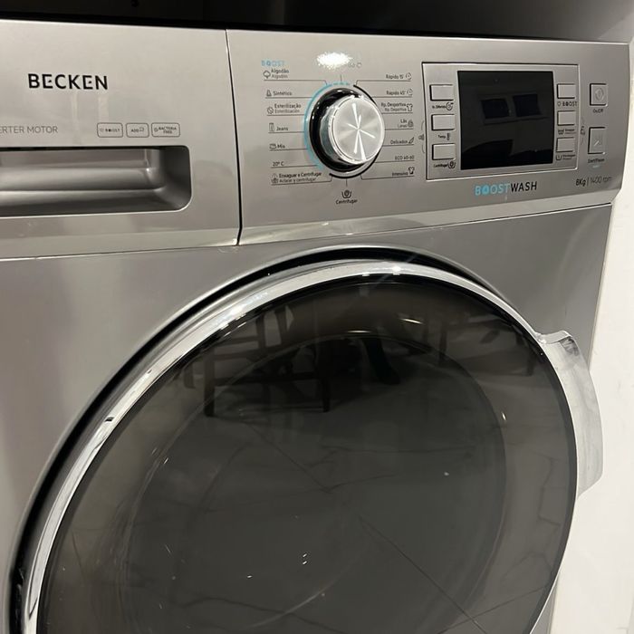Máquina de Lavar Roupa BECKEN Boostwash BWM5379IX (8 kg - 1400 rpm - Inox)