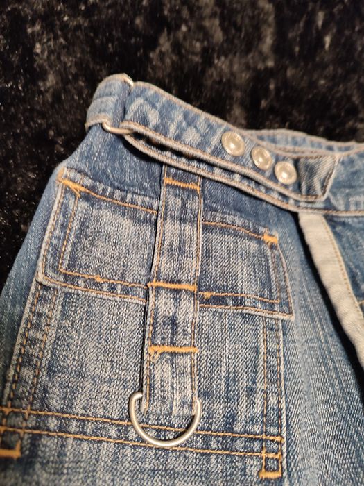 2 śliczne spódniczki jeansowe FIRMOWE r.92-98