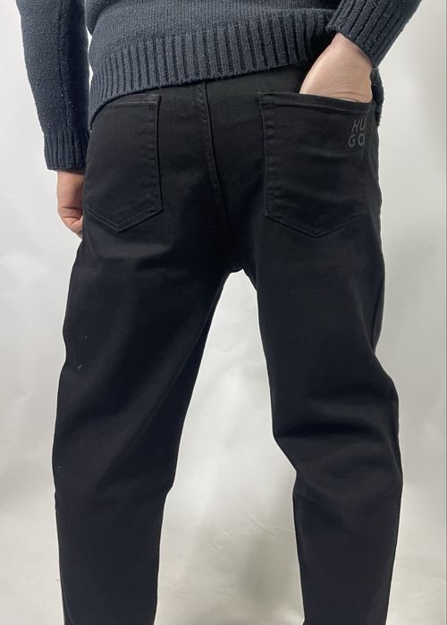 Мужские джинсы м о м производства Турции в черном цвете в топ качестве