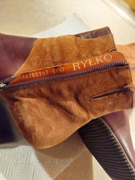 Botki ze skóry 39,5 Ryłko
