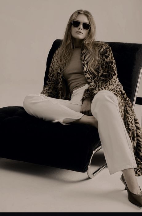 Шубка лео эко мех