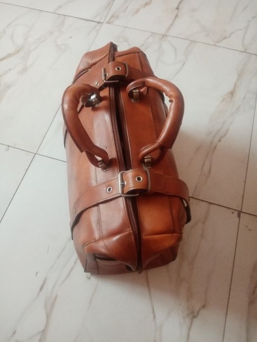 Сумка-саквояж шкіряна ретро вінтаж