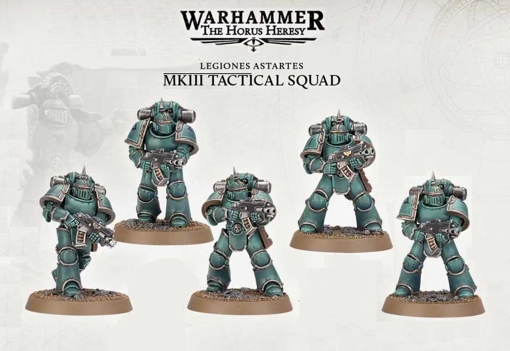 Литник Warhammer: The Horus Heresy MK III (5 фигур, оригинал).