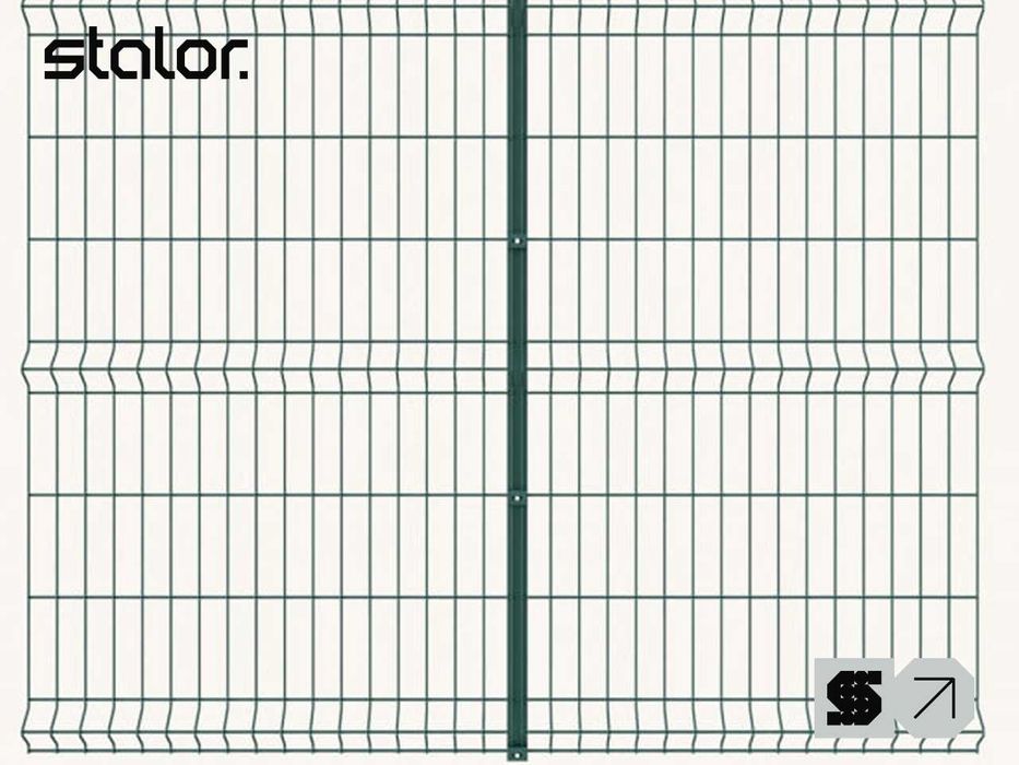 Паркан секційний. Сітка зварна. Металеві секції. Секції 3д. Сітка. Огорожа металева Забор