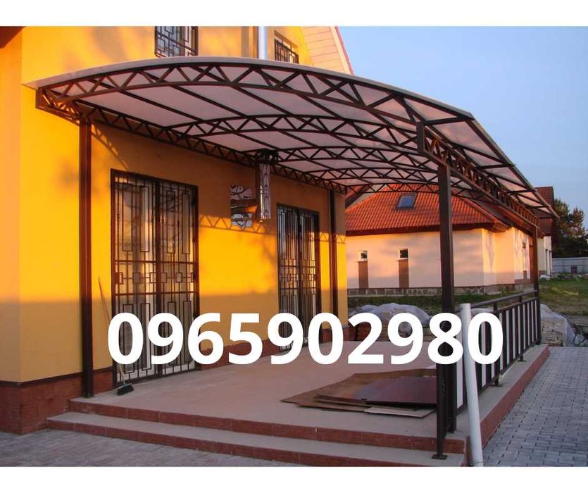 Продаём поликарбонат для навесов 7 км +установка и монтаж