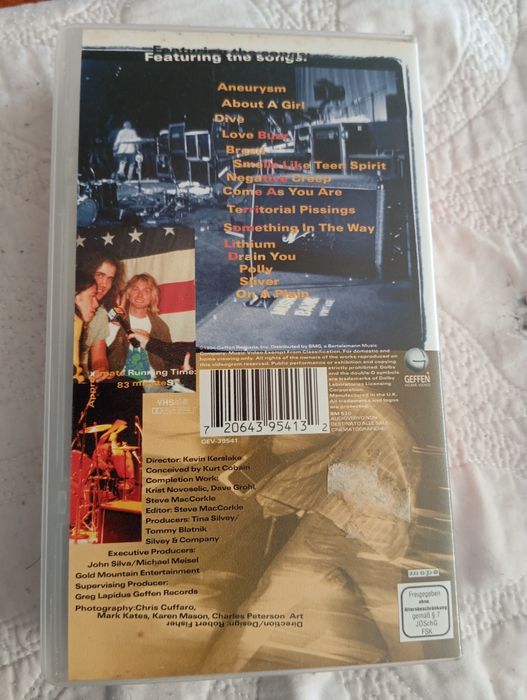 VHS Nirvana Live! Tonight! Sold Out!!