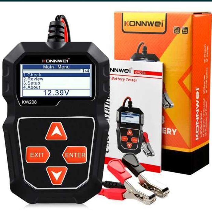 Тестер для авто. Тестер KONNWEI KW208.Тестер