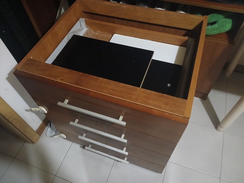 Modulo de gavetas de encastrar ou apoio