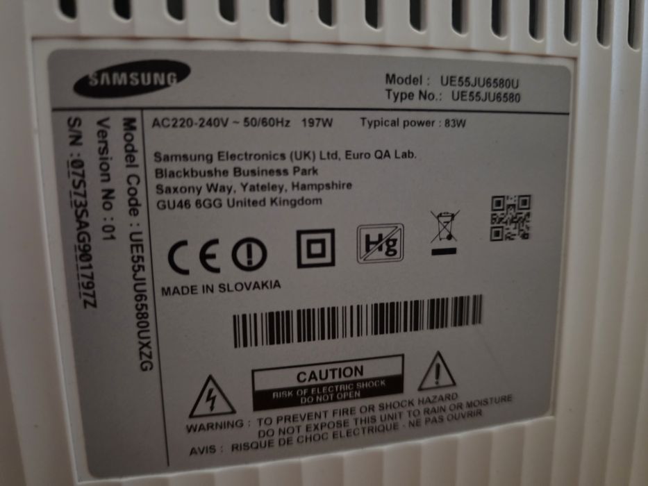 Телевізор Samsung 55 4к, вигнутий ,білий