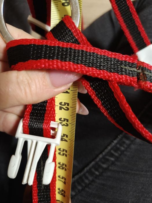 Czerwono czarne szelki dla psa 10A II