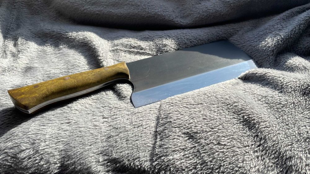 Tasak stal D2, własnoręcznie wykonany