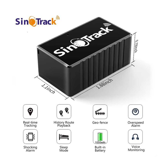 Localizador GPS Mini SINOTRACK | até 1 mês de autonomia