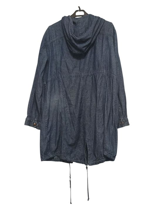 Granatowa kurtka jeansowa parka Bonprix 48 / 4XL
