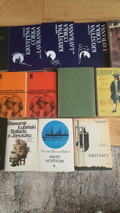 Zestaw 18 Książek Alexandre Dumas Łubiński Kraszewski Szypowska Undset