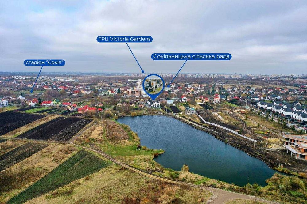 Без Комісії! Продаж преміум котеджів дуплекс с. Сокільники КМ Lake House Sokilnyky