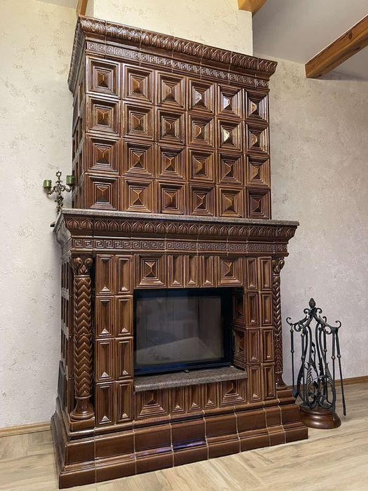 Кахель кафель піч печі камін  кам‘янка-бузька камянка пєц львів