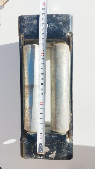 Guia de rolos para cabo de aço ou corda