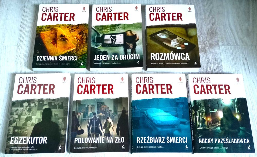 7x Chris Carter Dziennik Rozmówca Jeden za drugim Rzeźbiarz śmierci