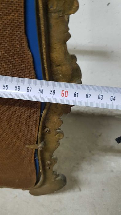 Espelho cabide chapeleiro em latão vintage