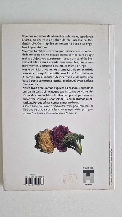 Livro Porque não consigo parar de comer de Profª Isabel do Carmo