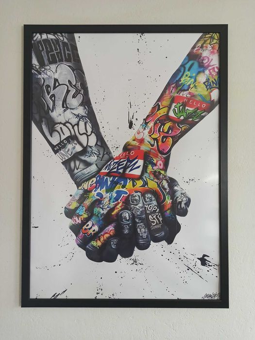 OBRAZ na płótnie 60x90cm Street art Graffiti