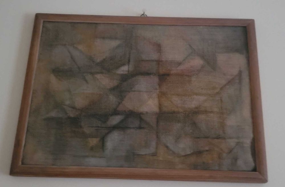 Obraz pastelowa mozaika na płótnie