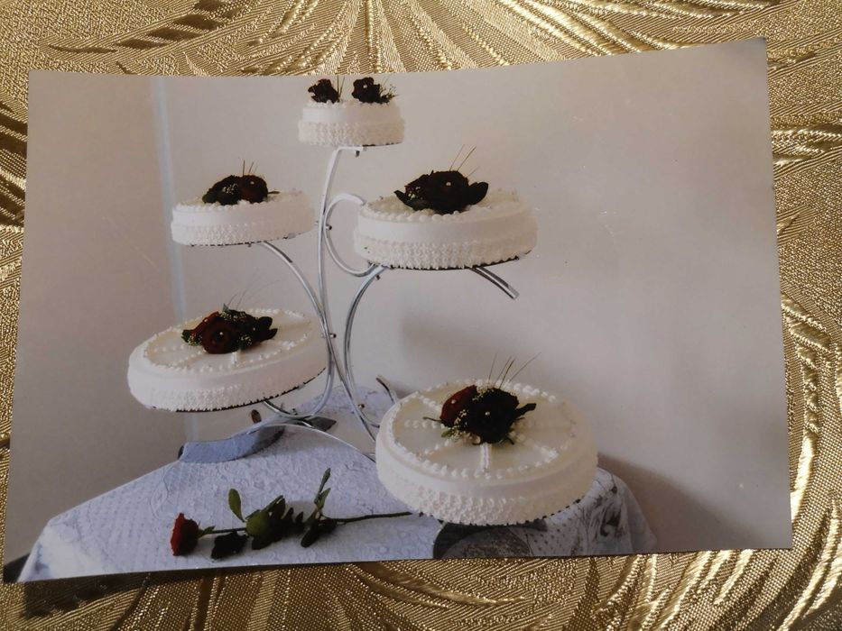 stojak patera na tort weselny 5-piętrowy