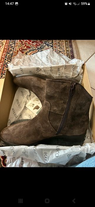 Botki Ryłko skóra 38