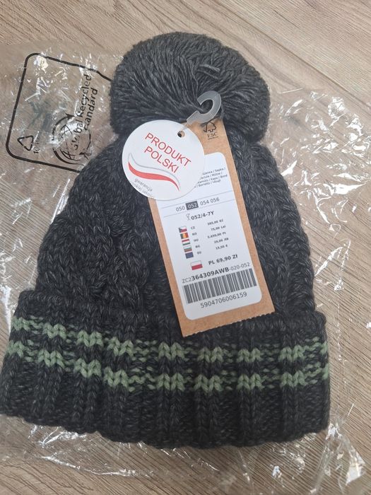 Nowa czapka zimowa dla chłopca coccodrillo 50 52